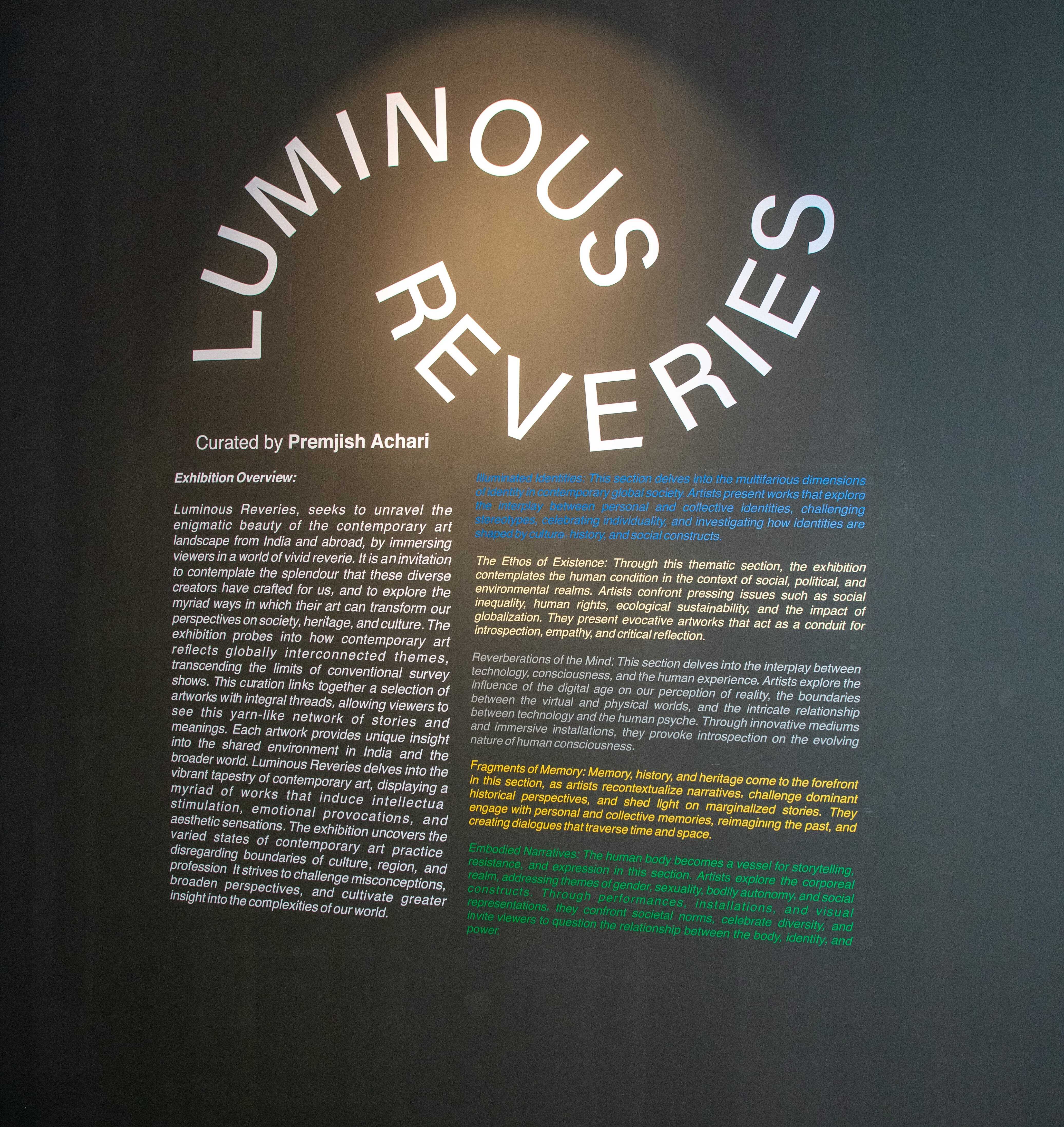 LUMINOUS REVERIES - Art Exhibition