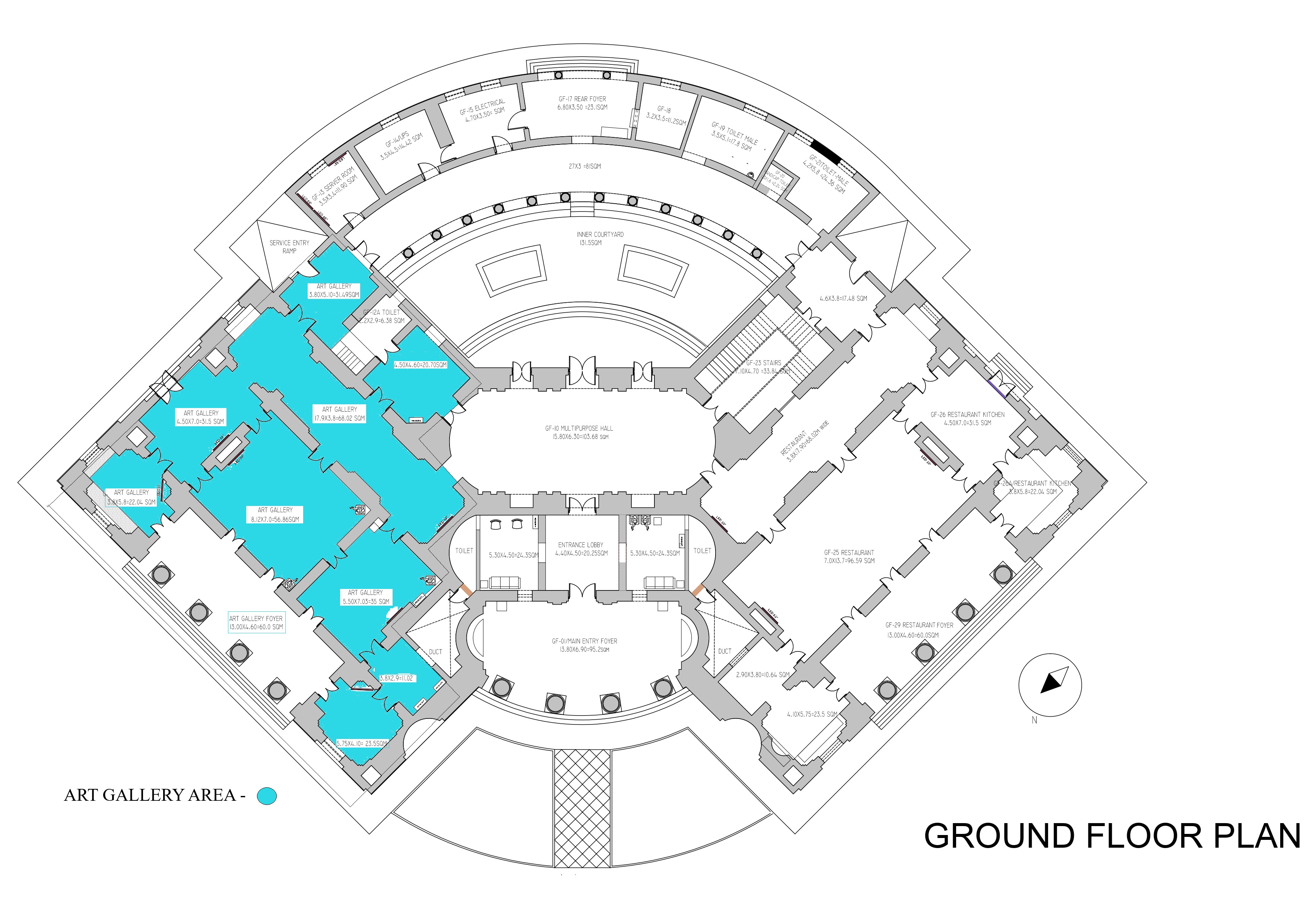 Travancore Ground Floor Art Gallery Area